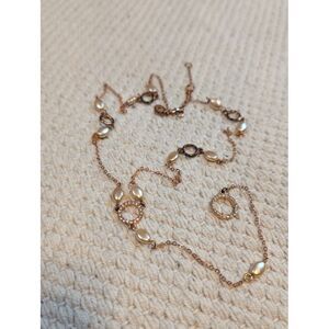 Charming charlie necklace gold‎ toned 19 1/2 inches long